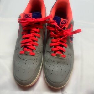 Nike Air Gray and Orange Sneakers